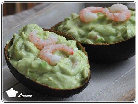 Avocat farci à la crevette (au fromage blanc) Avocat à la crevette