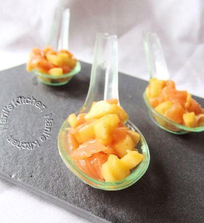 Tartare de saumon fumé, pomme et poivre Timut saumon pommes timut (3)