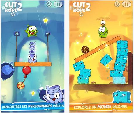 Cut the Rope 2 disponible sur lApp Store cut the rope 2 ios