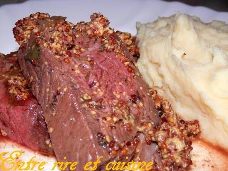 Rôti de boeuf à la moutarde à l'ancienne (au four) PC070096 sur Imagesia