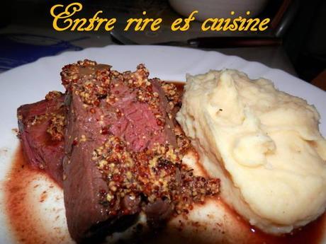 Rôti de boeuf à la moutarde à l'ancienne (au four) PC070095 sur Imagesia