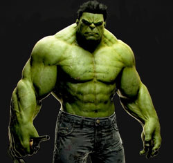 L'incroyabke Hulk, sans sa veste de chasse