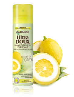 Mon avis sur : Garnier Ultra Doux Shampooing sec purifiant à l'extrait de citron Mon avis sur : Garnier Ultra Doux Shampooing sec purifiant à l'extrait de citron