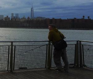 Le Mouching, fly fishing, pêcheur NOEL A BROOKLYN.