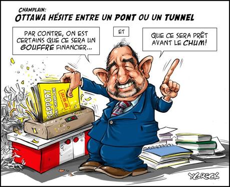Pont Champlain : politiciens, écologistes et entreprises se bousculent à la caisse Pont Champlain : politiciens, écologistes et entreprises se bousculent à la caisse