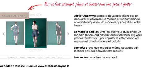 La folie des vêtements et accessoires personnalisables atelier anonyme marque de vêtements personnalisés sur mesure