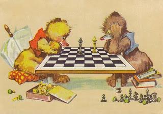 L'ours joue aux échecs