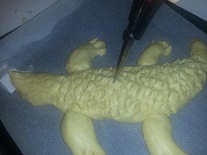 Brioche façonnage et aprés 1h de repos!