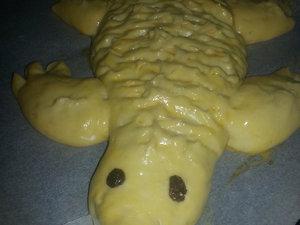 Brioche façonnage et aprés 1h de repos!