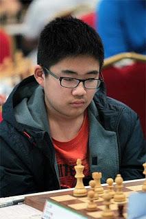 Contre toute attente, le Chinois Li Di (2092) mène avec 8,5/9 dans la catégorie des moins de 14 ans - Photo © Chessbase 