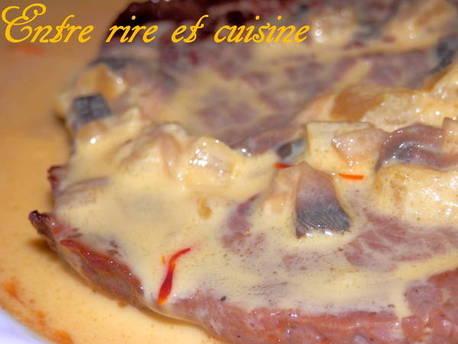 Tranches de boeuf à la sauce au Safran Ecophil® PC220107 sur Imagesia