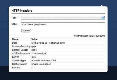 Récupérer les entêtes d'un serveur web Récupérer les entêtes d'un serveur web