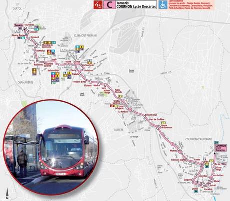 T2C Clermont : La ligne 6 devient la ligne C et d’autres nouveautés ligne C réseau T2C