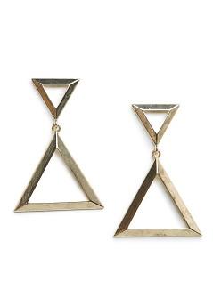 Ce soir je serai la plus belle pour aller danser....... BOUCLES D’OREILLES TRIANGULAIRES
