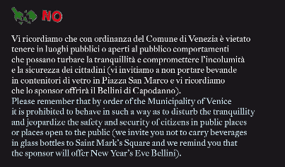 Vivez le réveillon du Nouvel An 2014 en direct de Venise