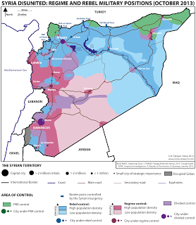 Syrie, cartographie d'une guerre : représenter l'espace des conflits (2)