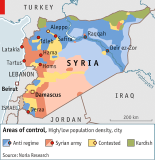 Syrie, cartographie d'une guerre : représenter l'espace des conflits (2)