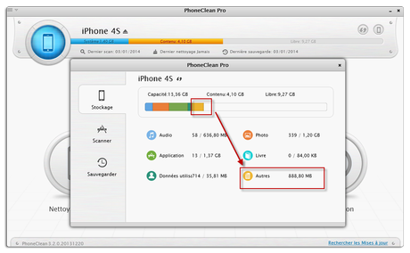 Concours : 10 licences PhoneClean 3 (PC & Mac) à gagner Phoneclean version 3.2.0