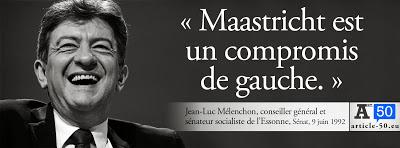 Jean-Luc Mélenchon : Maastricht est un compromis de gauche