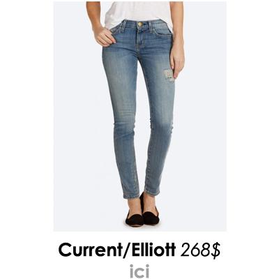 Est-ce que le tout jeans peut devenir trop jeans ? Jeans cigarette Current/Elliott