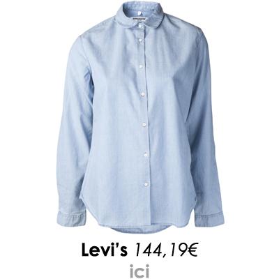 Est-ce que le tout jeans peut devenir trop jeans ? Chemisier chambray Levi's
