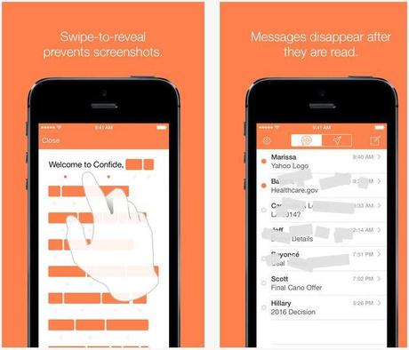 Confide : le Snapchat pour les professionnels (ou les infidèles !) Confide