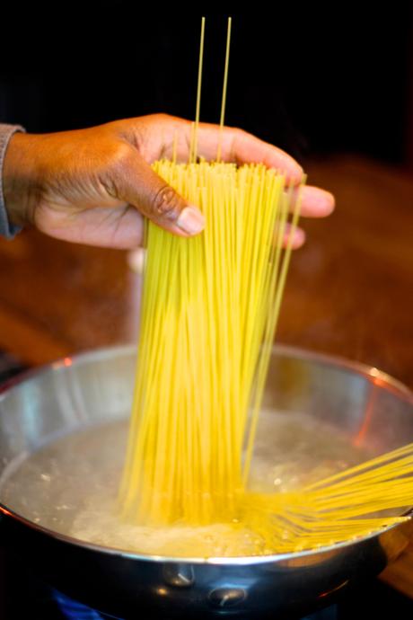 Recette facile : Spaghetti Pesto maison et roquette IMG_7685