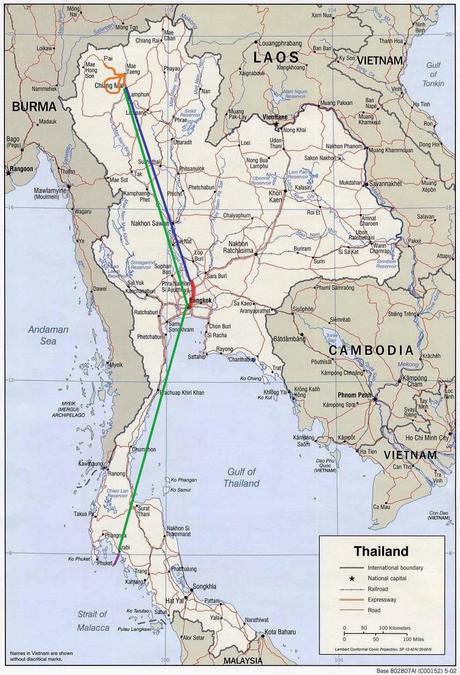 Thaïlande, 5ème et dernière étape: La mer d'Andaman et un dessert thaï