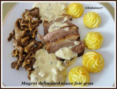 Magret de canard sauce foie gras Magret de canard sauce foie gras