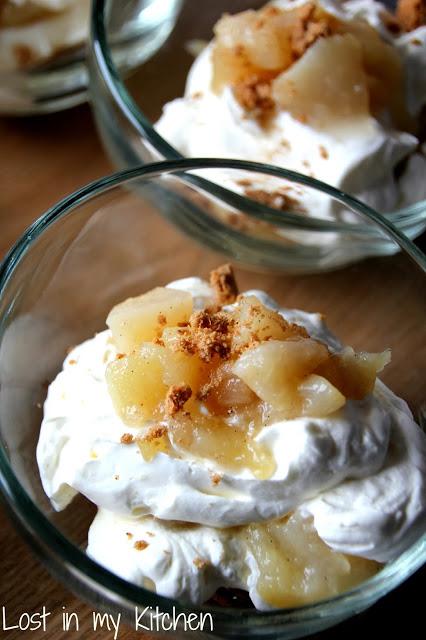 Tiramisu pomme-poire avec une crème étonnante