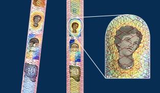 Hologramme du billet de 10 € © Banque centrale européenne Hologramme du billet de 10 €