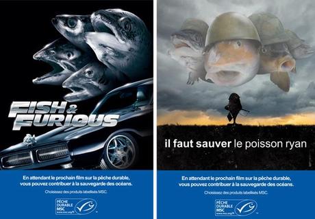 Les poissons détournent les affiches de films pour promouvoir la pêche durable DuPoissonDansUnFilm2