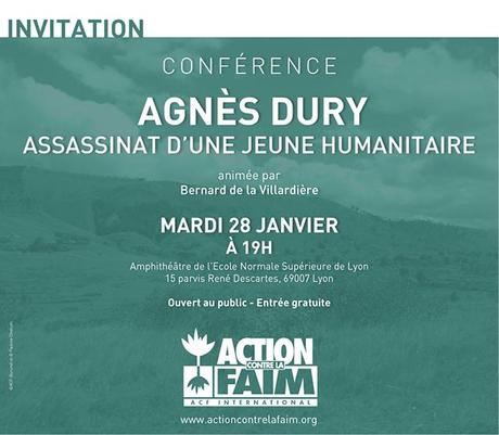Conférence Agnès Dury : assassinat d’une jeune humanitaire