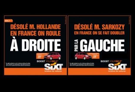 HOLLANDE : Quand les marques s’emparent de l’affaire pour faire du buzz Sixt