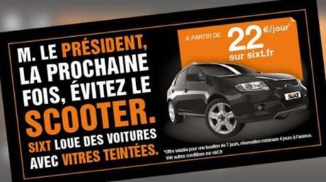 HOLLANDE : Quand les marques s’emparent de l’affaire pour faire du buzz Sixt