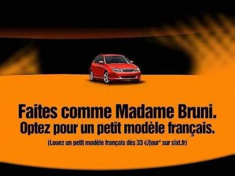 HOLLANDE : Quand les marques s’emparent de l’affaire pour faire du buzz Sixt-Carla-bruni-2