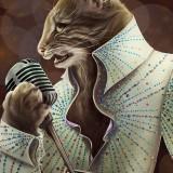 Animals From History – Christina Hess Elvis as a bobcat for Animals From History