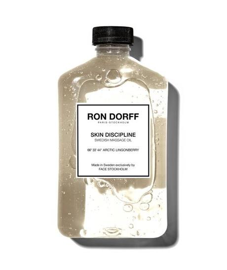 Conseil beauté : vive la détox avec l’effet « chaud / froid » ! RON DORFF SKIN DISCIPLINE Swedish Massage Oil (white background)