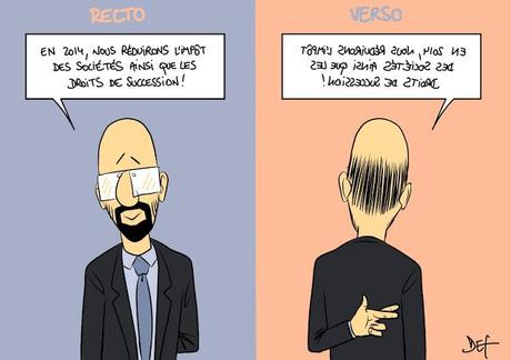 Belgique : Pourquoi vous ne voterez pas pour le MR le 25 mai 2014 Charles Michel recto verso