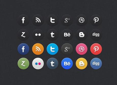20 sets d’icônes de réseaux sociaux 15