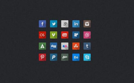 20 sets d’icônes de réseaux sociaux 7