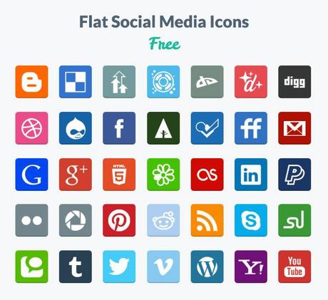 20 sets d’icônes de réseaux sociaux 11