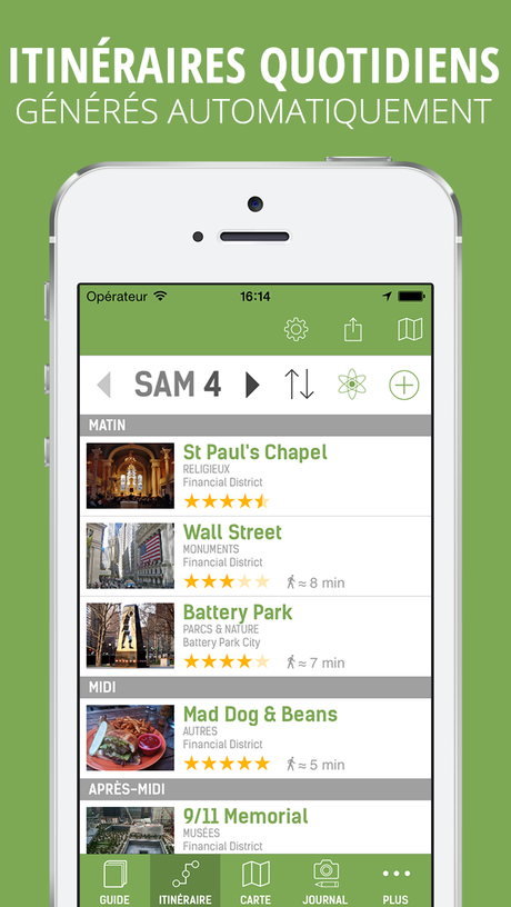 Nouvelle version majeure des Guides de Voyage mTrip pour iPhone et Android Itinéraires de visite quotidiens