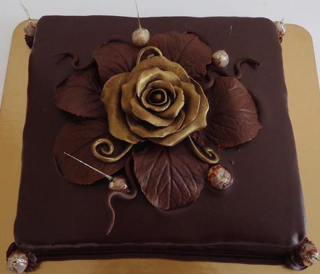 Gâteau fondant au chocolat et noisettes