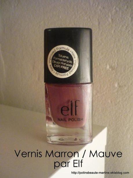 Vernis Elf Mod Mauve : mauve reflets marrons / marron reflets mauves ! Vernis Elf Mod Mauve : mauve reflets marrons / marron reflets mauves !