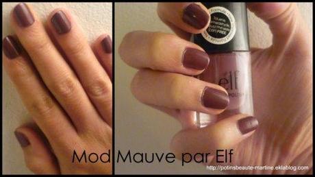 Vernis Elf Mod Mauve : mauve reflets marrons / marron reflets mauves ! Vernis Elf Mod Mauve : mauve reflets marrons / marron reflets mauves !