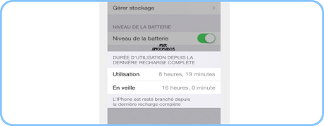 Utilisation-batterie iOS 7