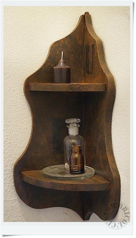 Au coin! Encoignure effet rouille - in situ