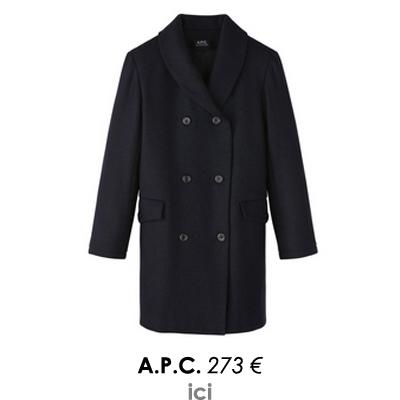 QUE PIQUER DANS L’ARMOIRE DE SON HOMME ? manteau boyfriend apc