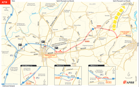 Projet d’élargissement de l’A71 sur 3 voies au niveau de Gannat a719-2